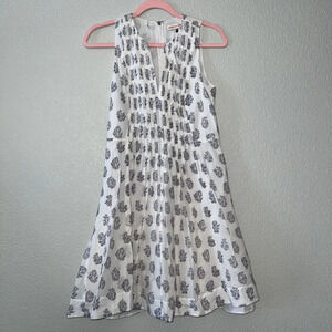 Rebecca Taylor Dress Purple Floral Print Size 0 Nancy Meyers Coastal Gran